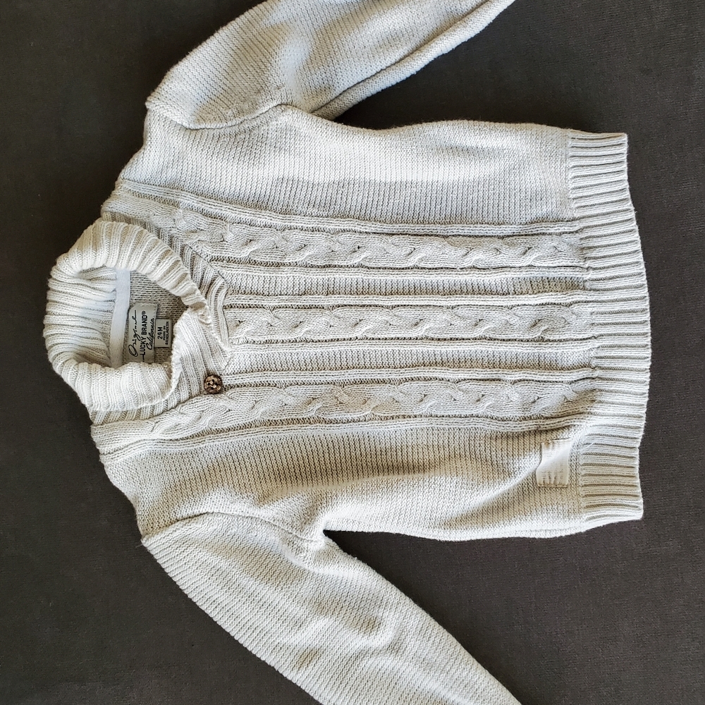 Lucky brand toddler knit collared sweater 24 mon